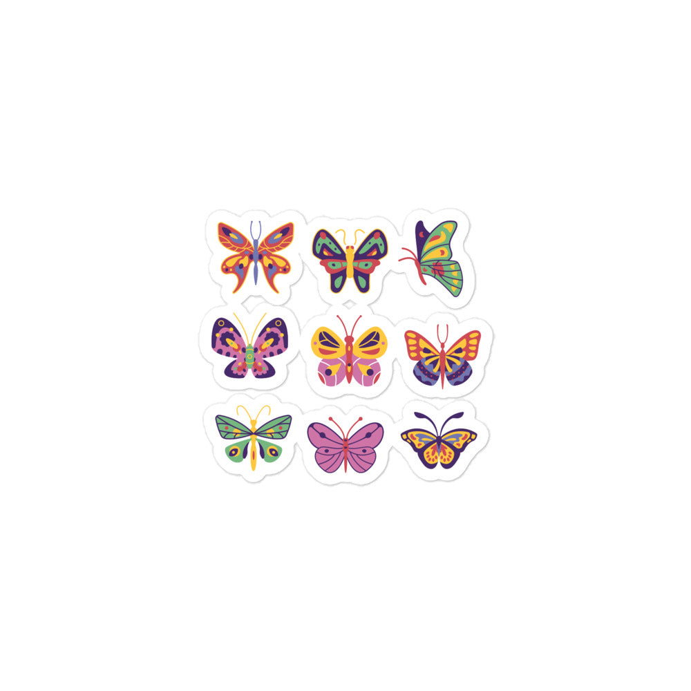 Stickers - Bubble-free - Colorful butterflies