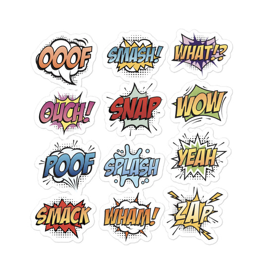 Stickers - Bubble-free - Comic bubbles 2