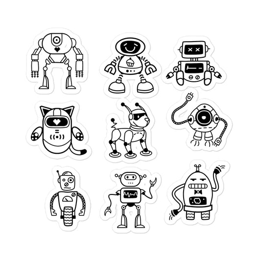 Stickers - Bubble-free - Unique robots