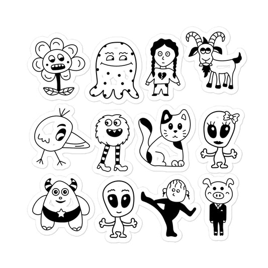 Stickers - Bubble-free - Cartoon characters