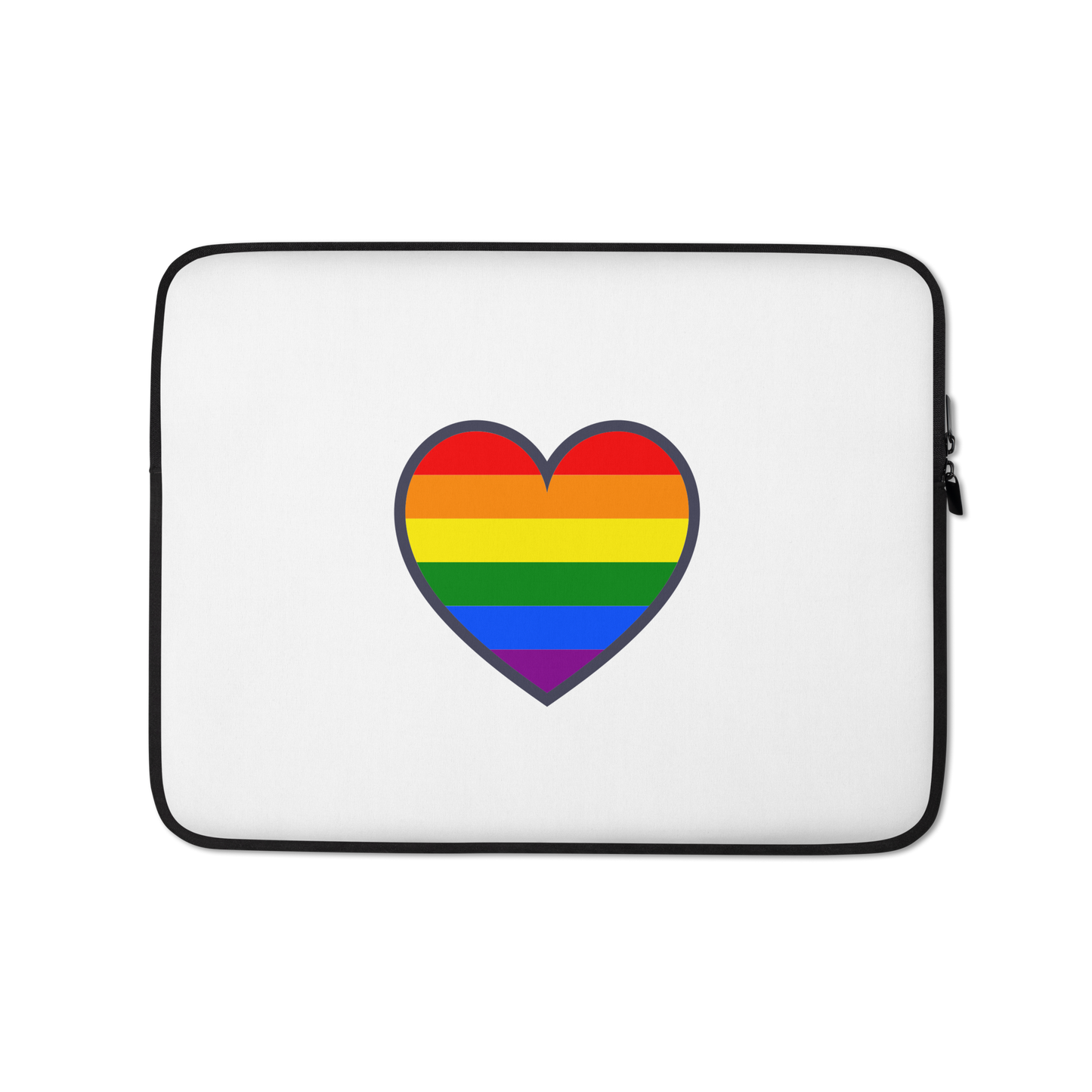 Laptop Sleeve - Love with Pride - Heart symbol rainbow