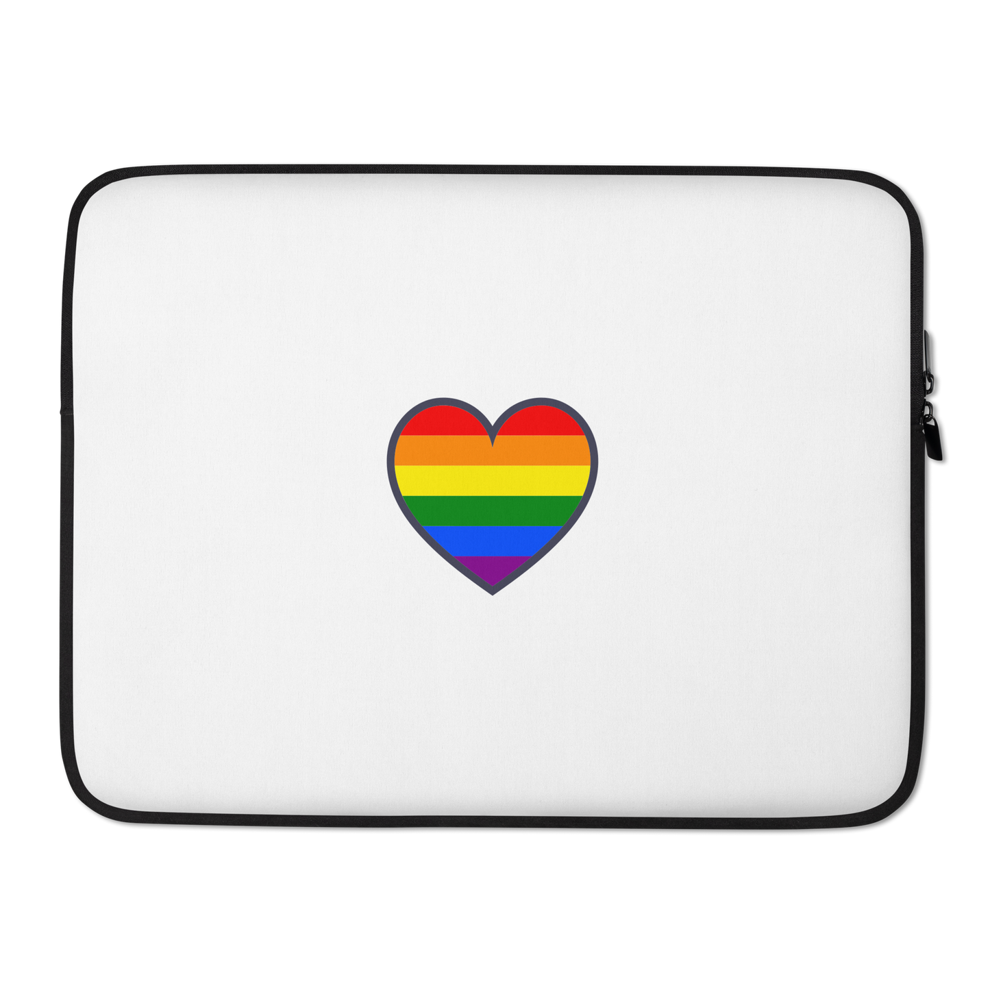 Laptop Sleeve - Love with Pride - Heart symbol rainbow