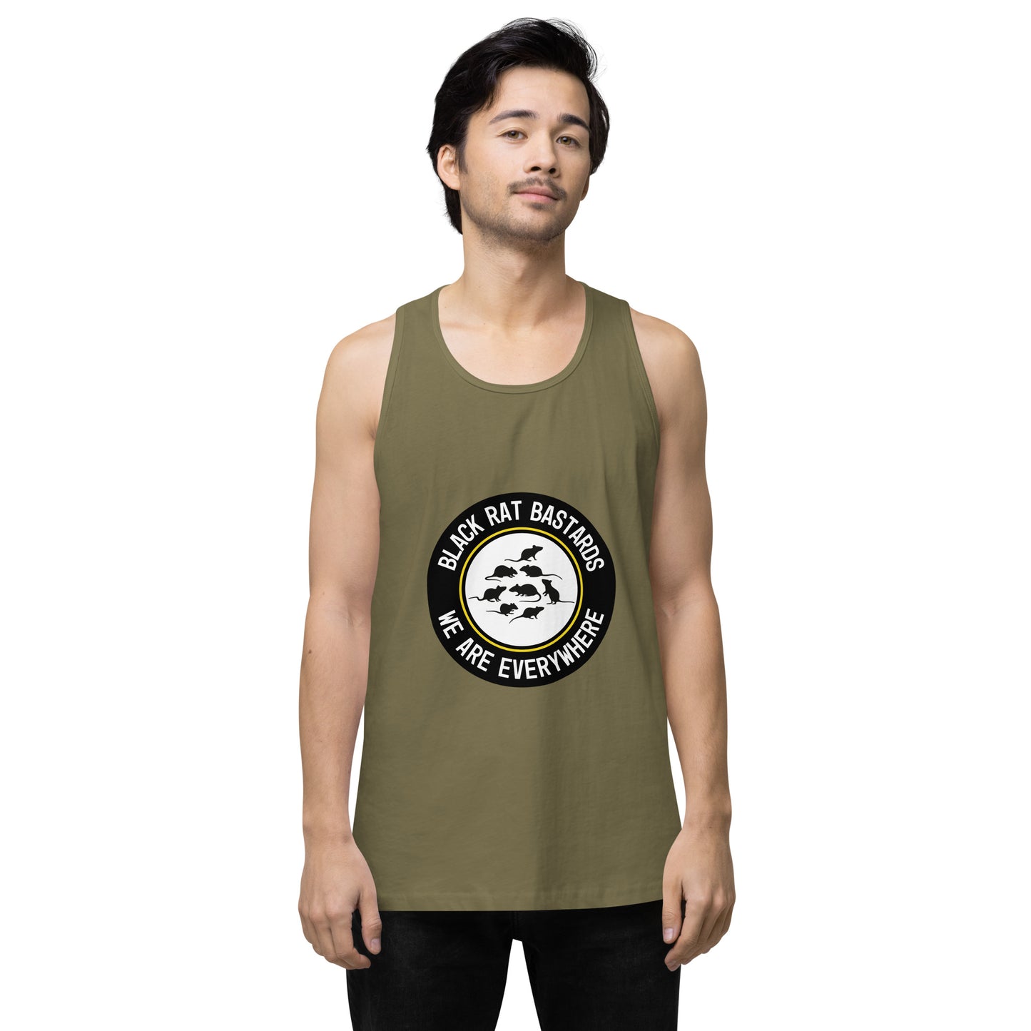 Men’s premium tank top - Black Rat Bastards - We are everywhere