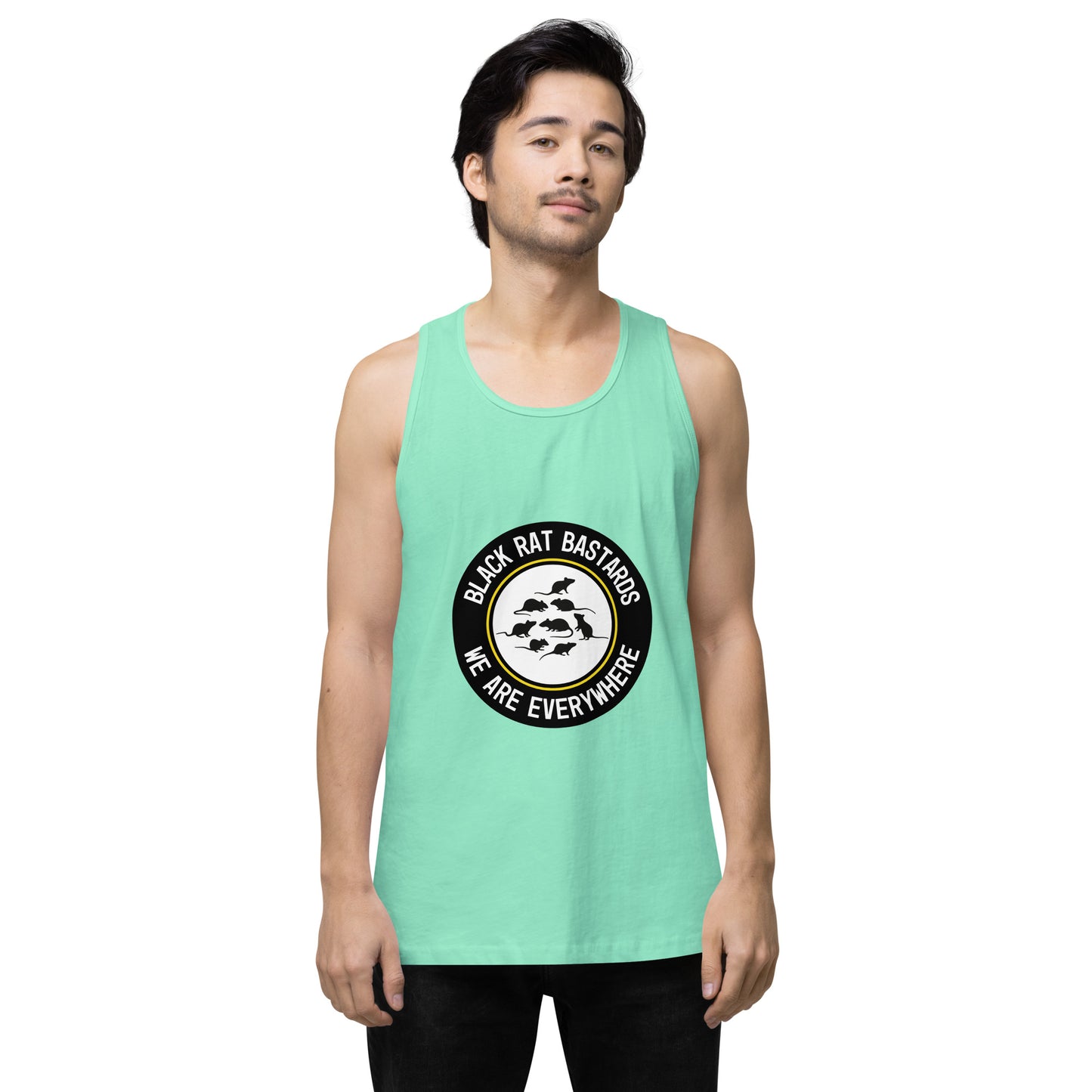 Men’s premium tank top - Black Rat Bastards - We are everywhere