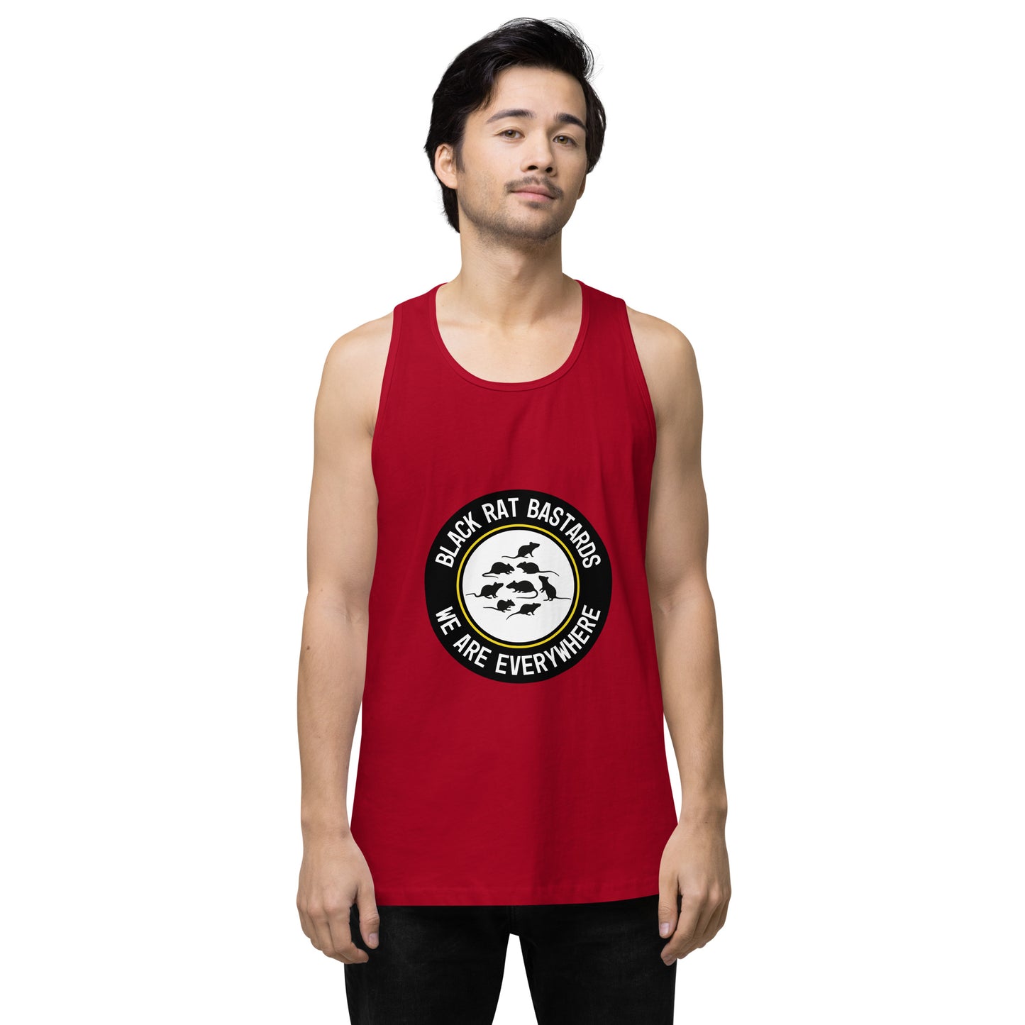 Men’s premium tank top - Black Rat Bastards - We are everywhere