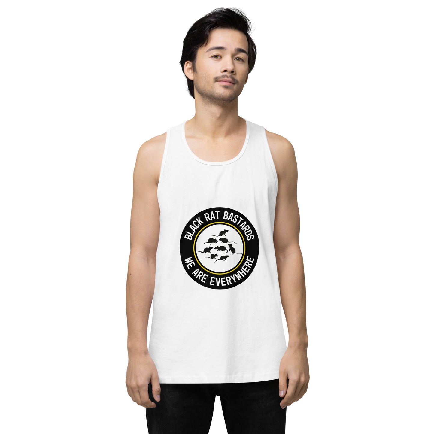 Men’s premium tank top - Black Rat Bastards - We are everywhere