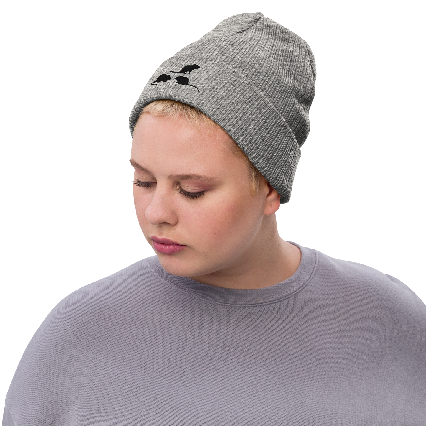 Ribbed knit beanie - The Rat Family