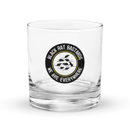 Rocks glass - Black Rat Bastards - We are everywhere