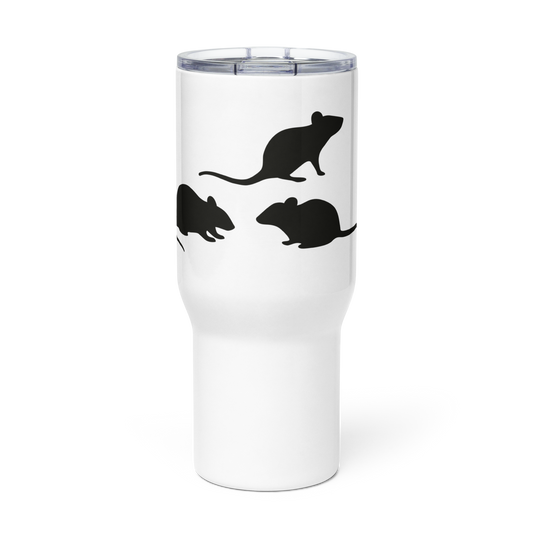 Travel mug with a handle - The Rat Family