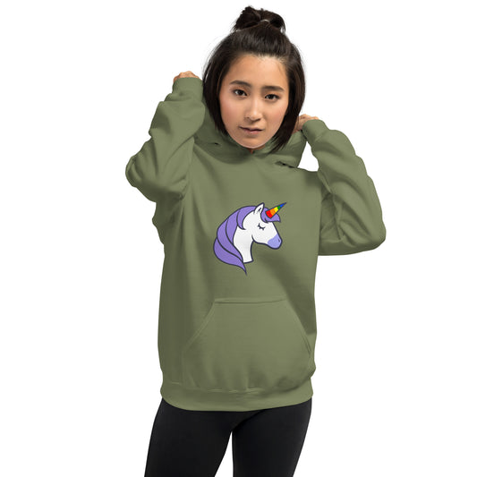 Hoodie - Love with Pride - Unicorn rainbow