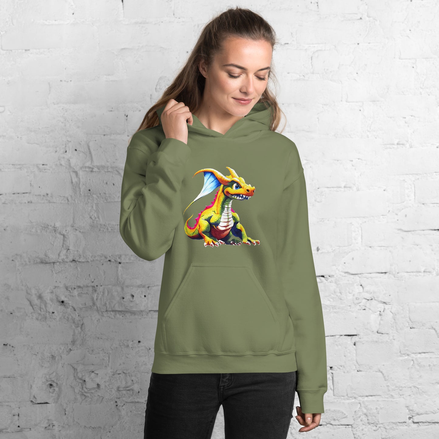 Hoodie - Colorfull dragon