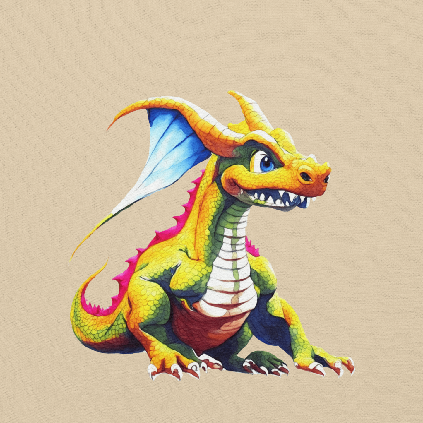 Hoodie - Colorfull dragon