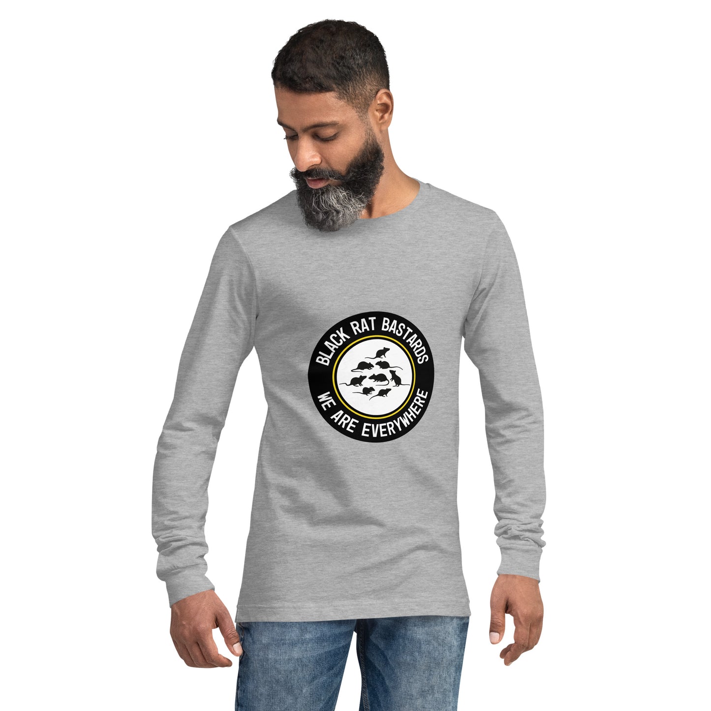 Long Sleeve Tee - Black Rat Bastards - We are everywhere