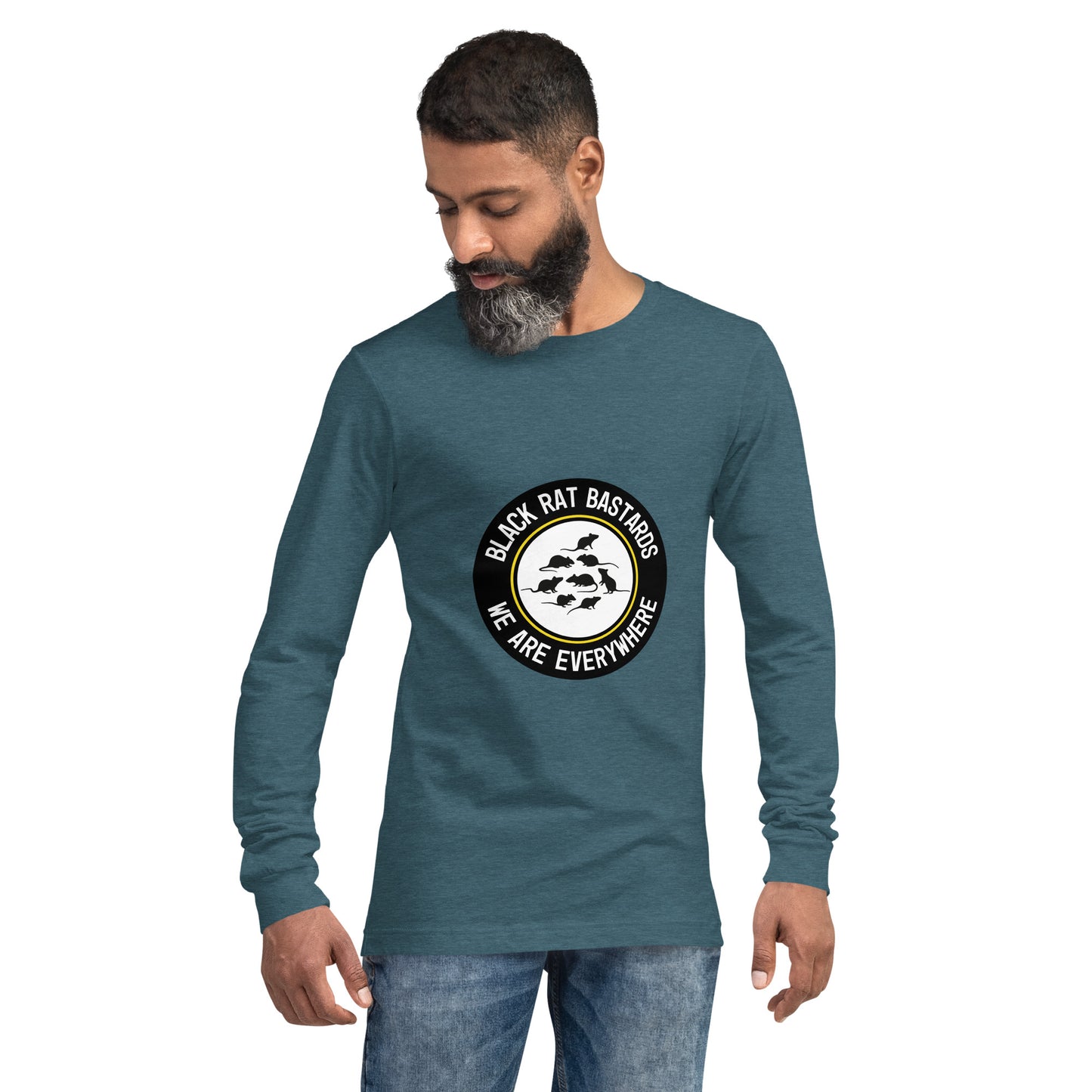 Long Sleeve Tee - Black Rat Bastards - We are everywhere