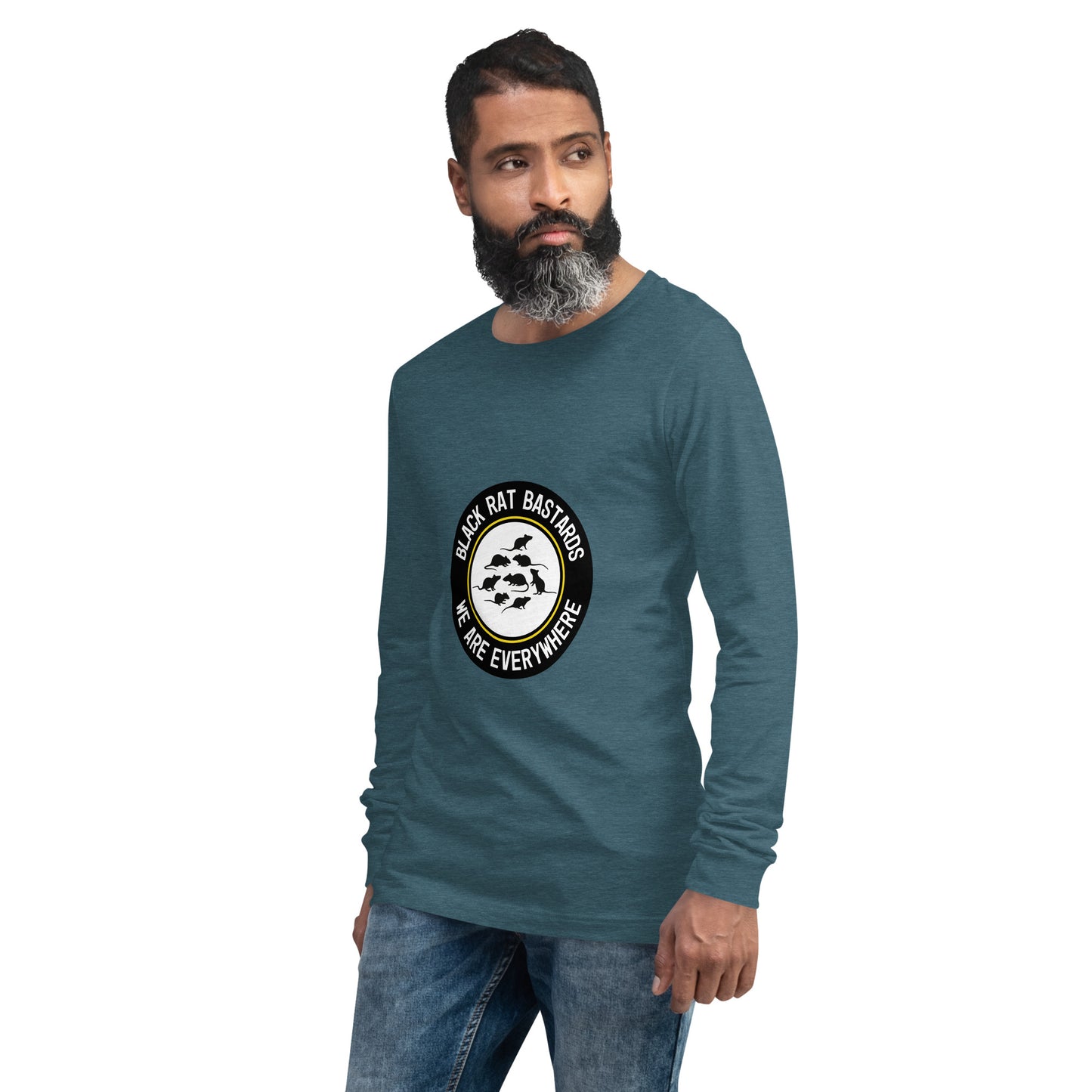 Long Sleeve Tee - Black Rat Bastards - We are everywhere