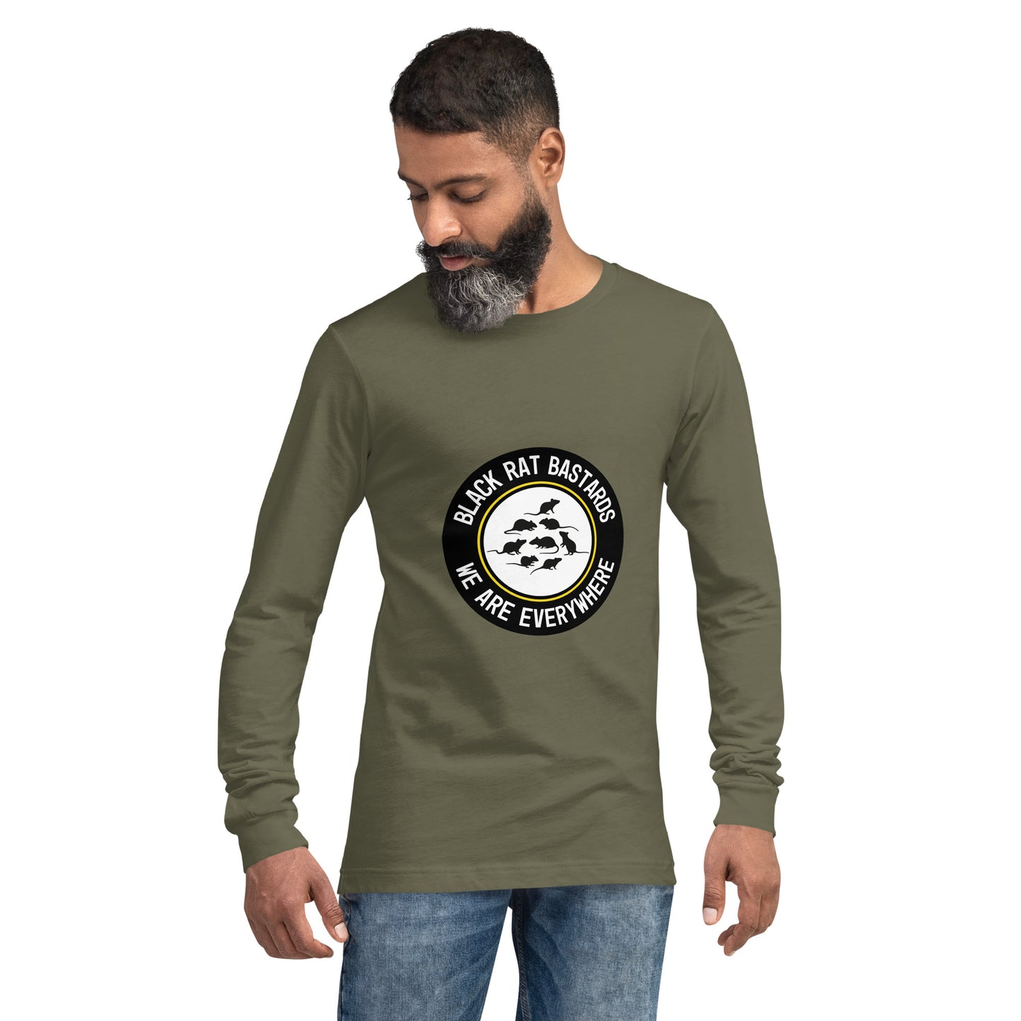 Long Sleeve Tee - Black Rat Bastards - We are everywhere