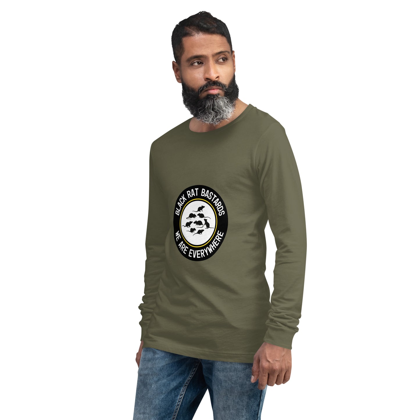 Long Sleeve Tee - Black Rat Bastards - We are everywhere