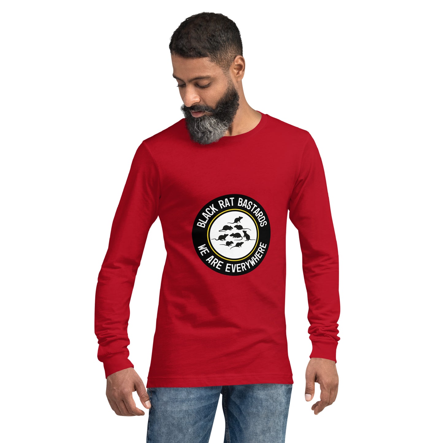 Long Sleeve Tee - Black Rat Bastards - We are everywhere