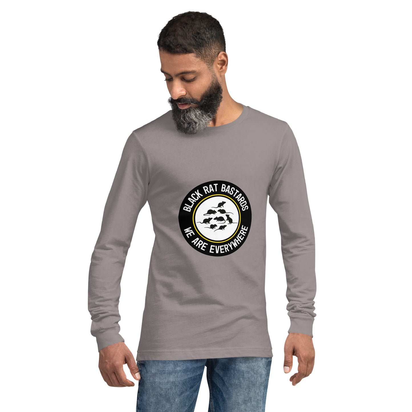 Long Sleeve Tee - Black Rat Bastards - We are everywhere