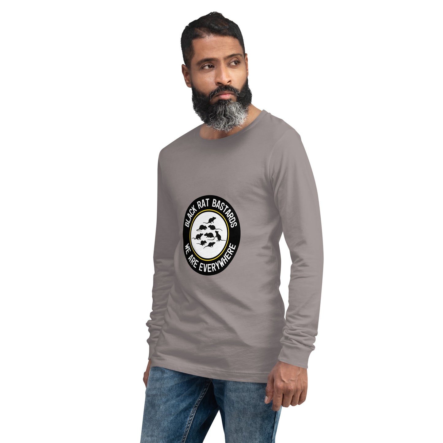 Long Sleeve Tee - Black Rat Bastards - We are everywhere