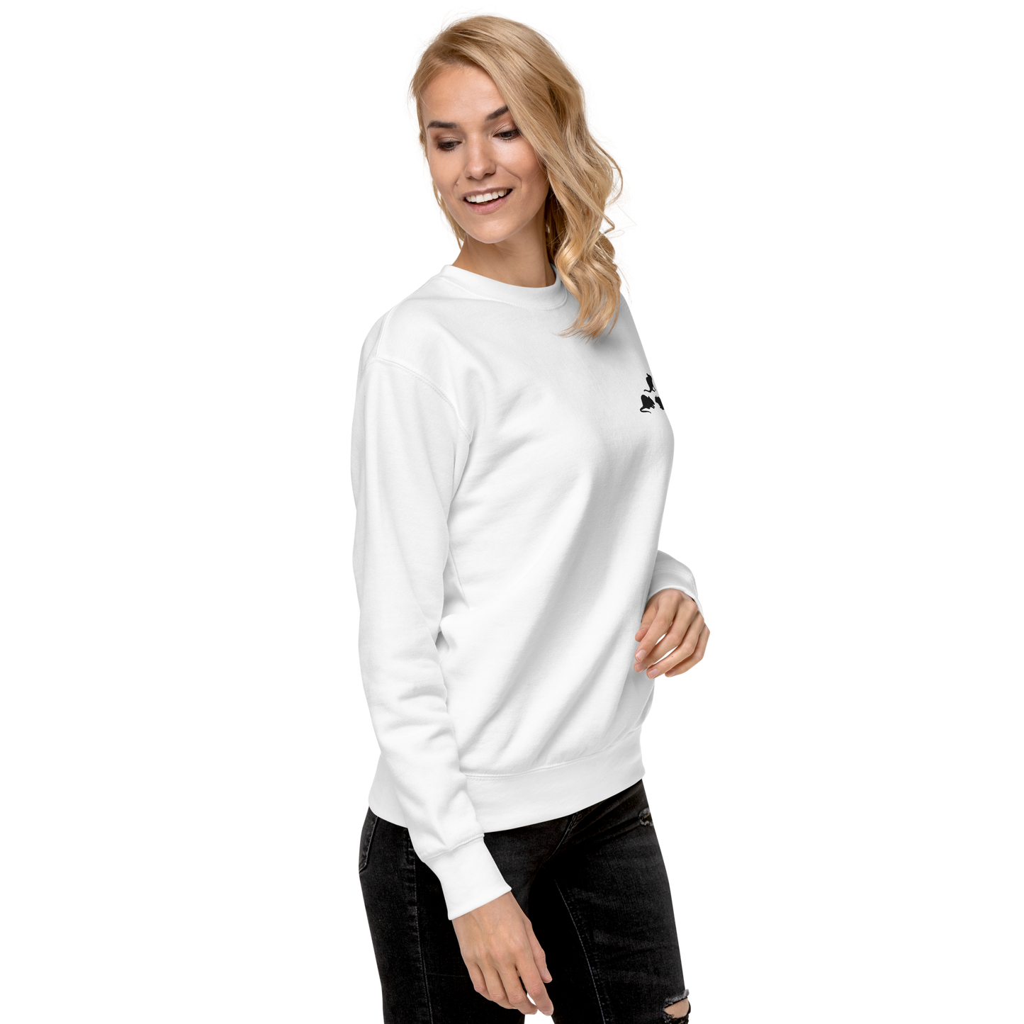 Embroidered Women's Premium Sweatshirt - The Rat Family