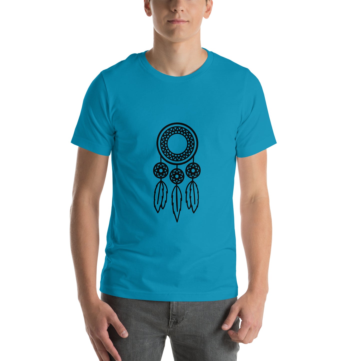 T-shirt - Dream Catchers - Dream catcher with three feathers