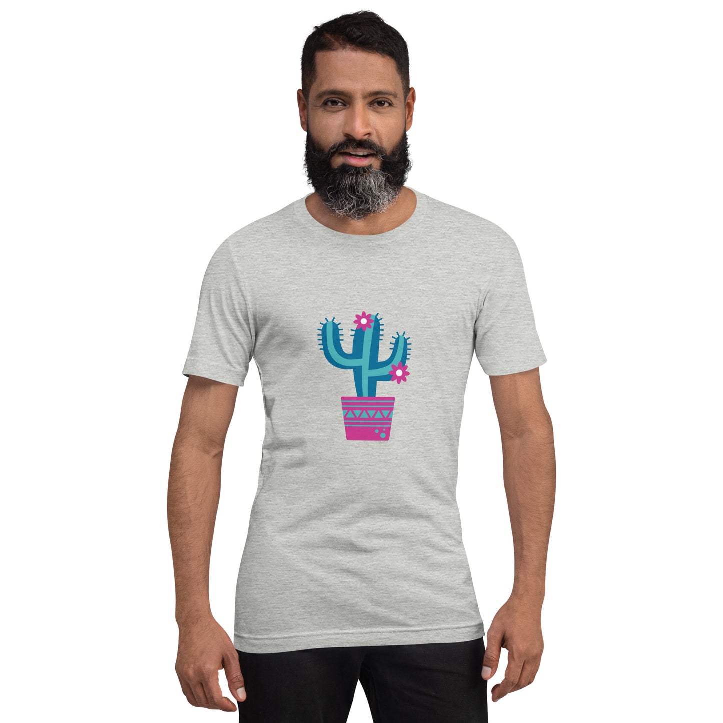 T-shirt - Touch of Mexico - Blue cactus