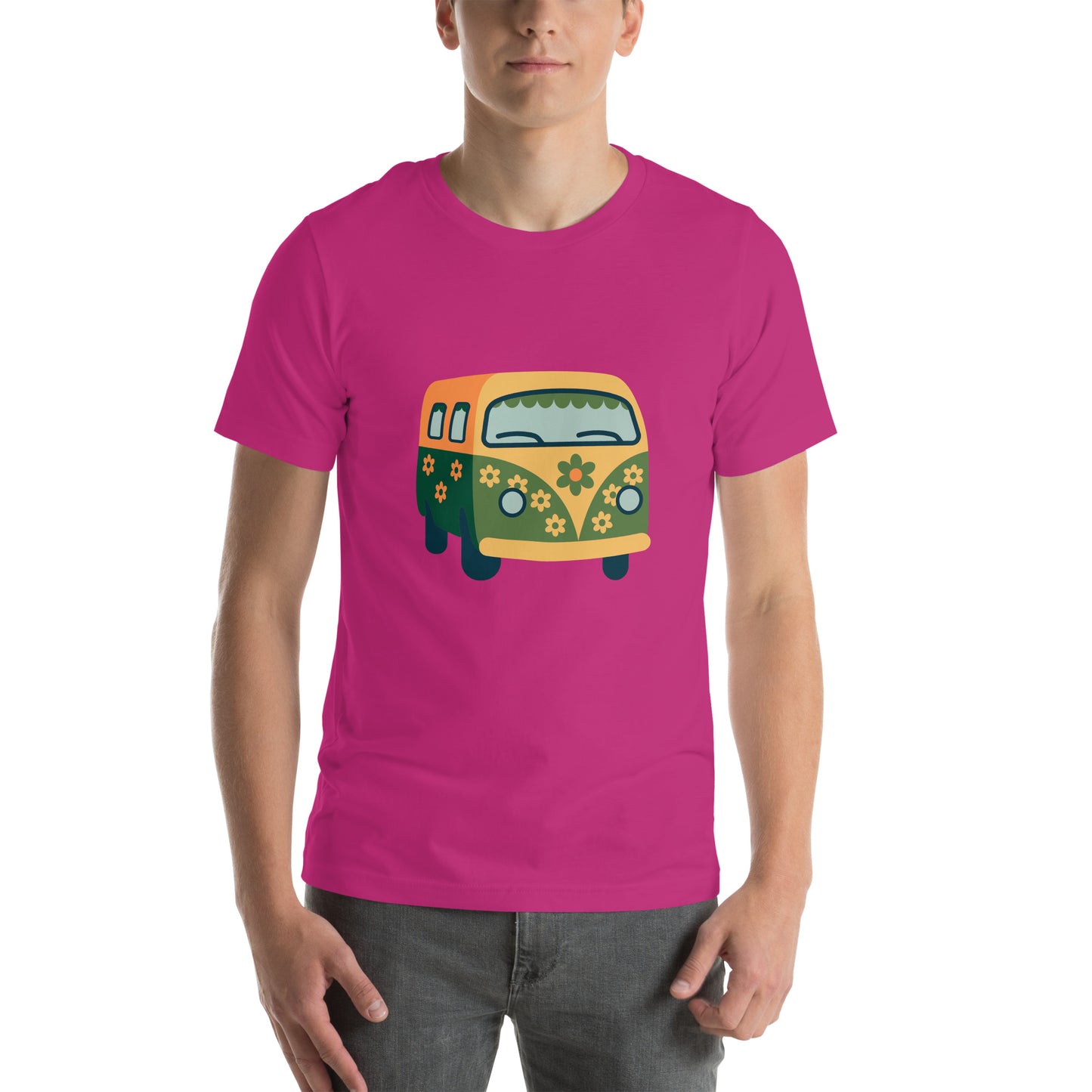 T-shirt - Back to the 60s - Flower van