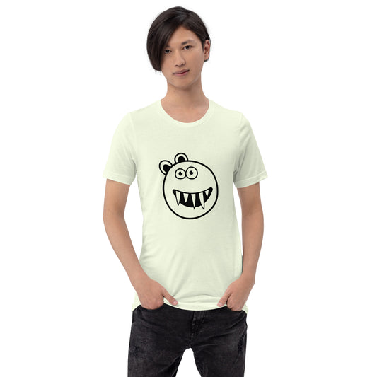 T-shirt - Monster doodle - Happy doodle with sharp teeth