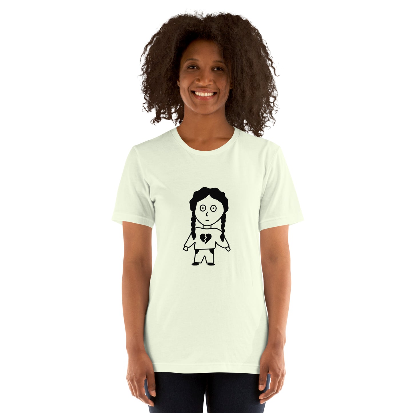 T-shirt - Cartoon characters - Girl with braids