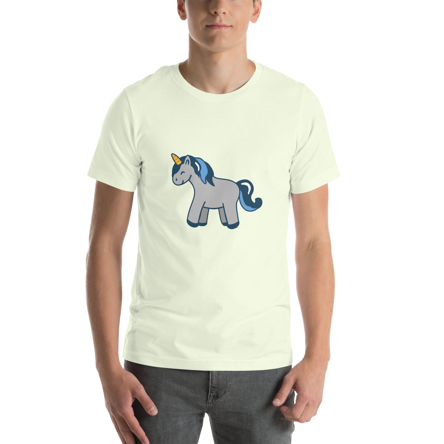 T-shirt - Cute Unicorns - Grey Unicorn