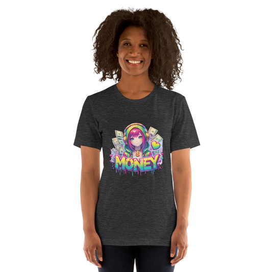 T-shirt - Graffiti Street Art Anime Girls - Money