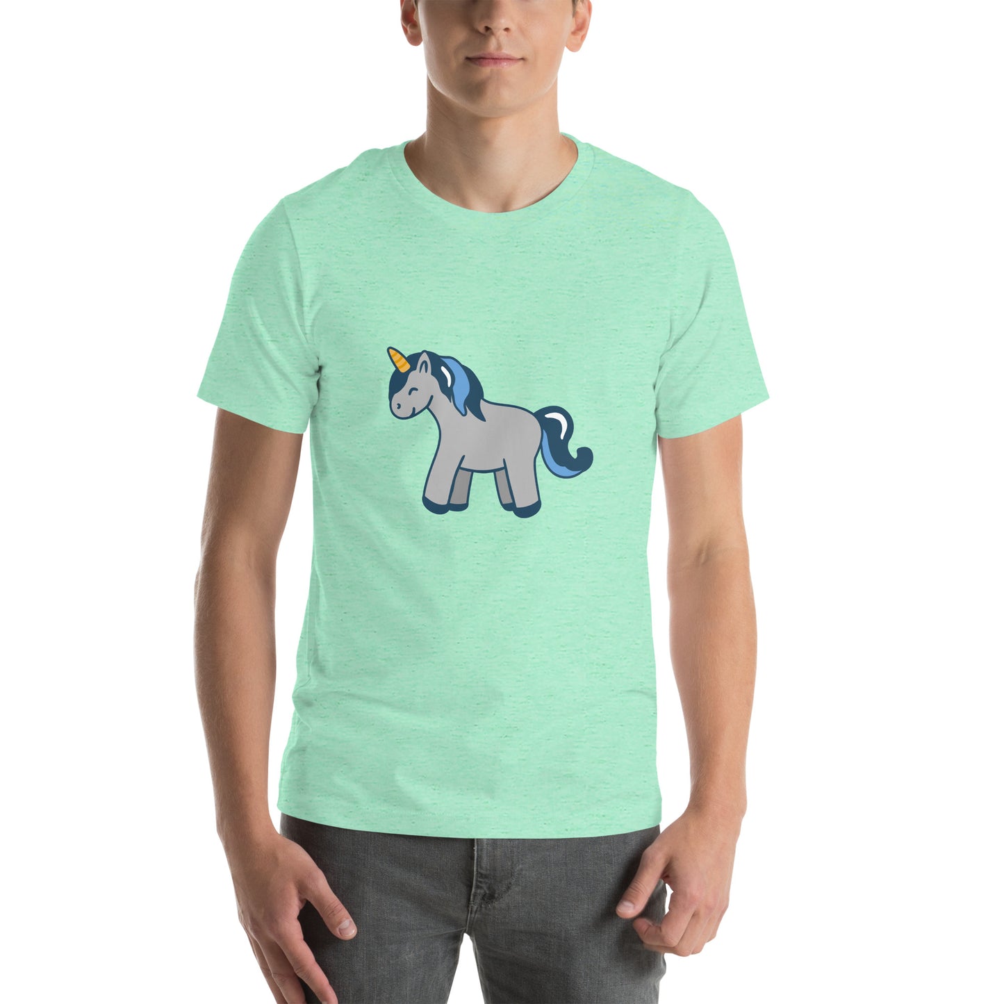 T-shirt - Cute Unicorns - Grey Unicorn