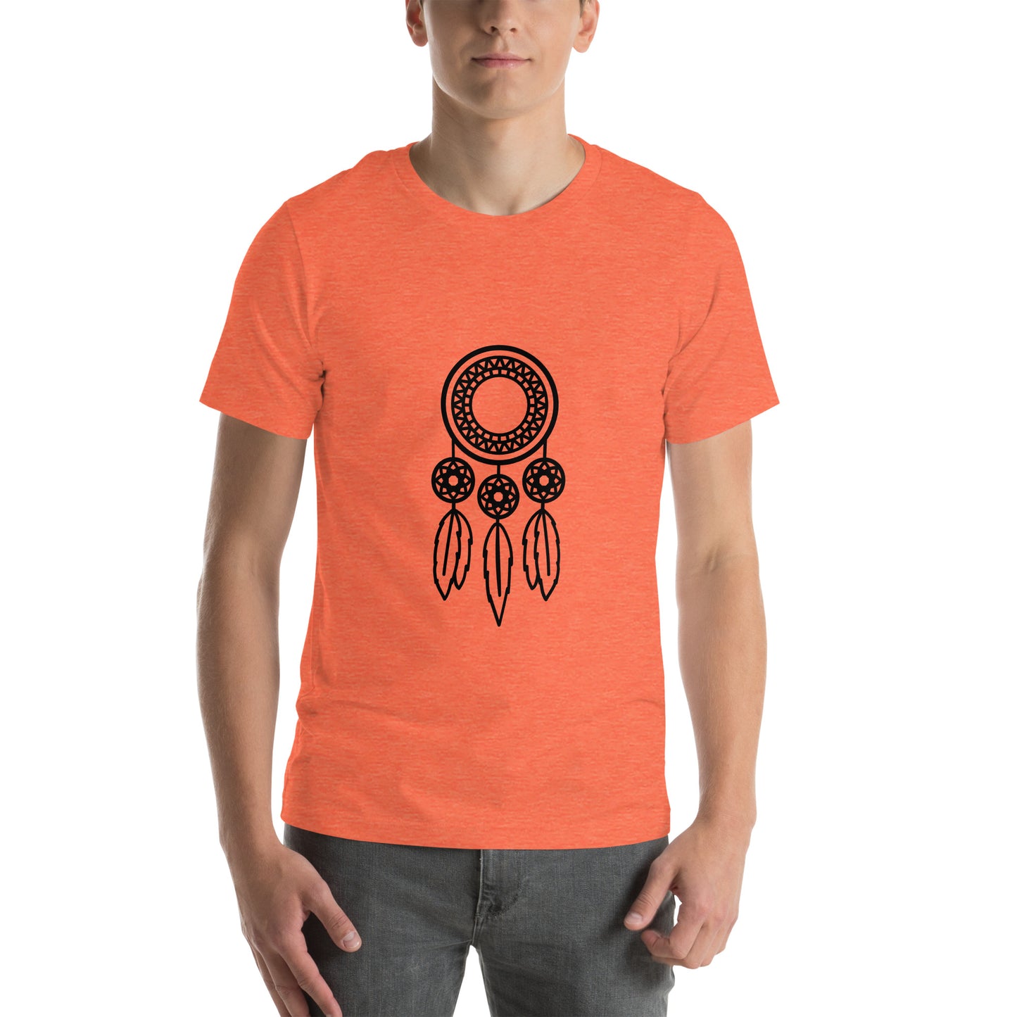 T-shirt - Dream Catchers - Dream catcher with three feathers