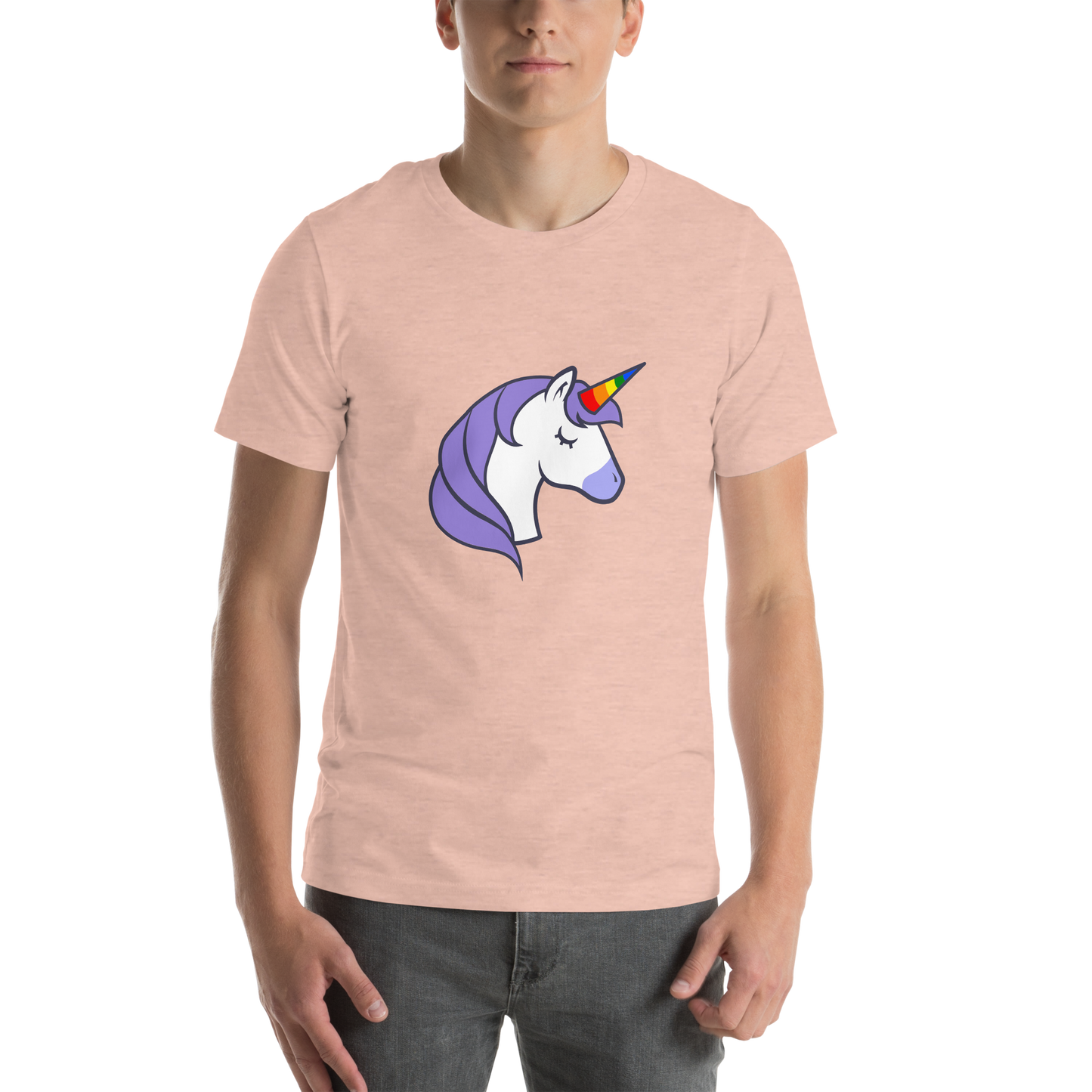 T-shirt - Love with Pride - Unicorn rainbow