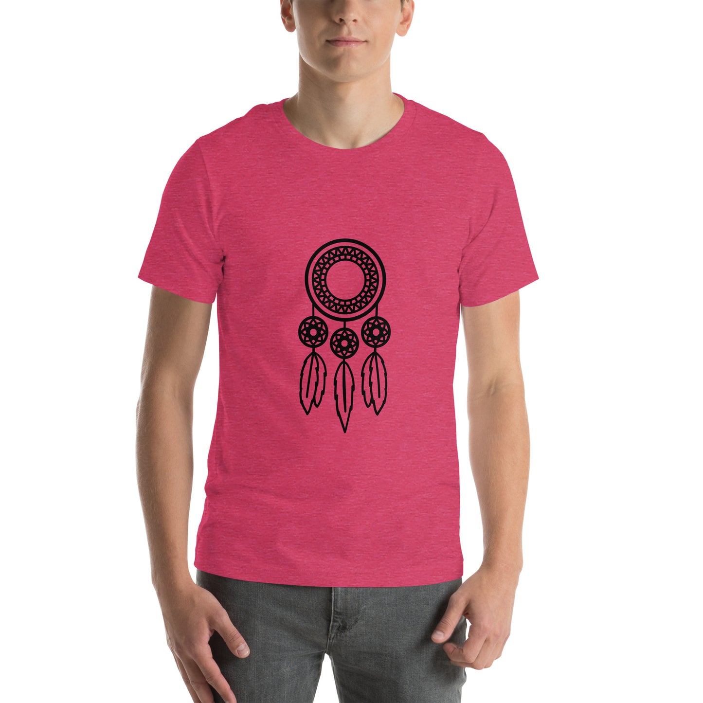 T-shirt - Dream Catchers - Dream catcher with three feathers