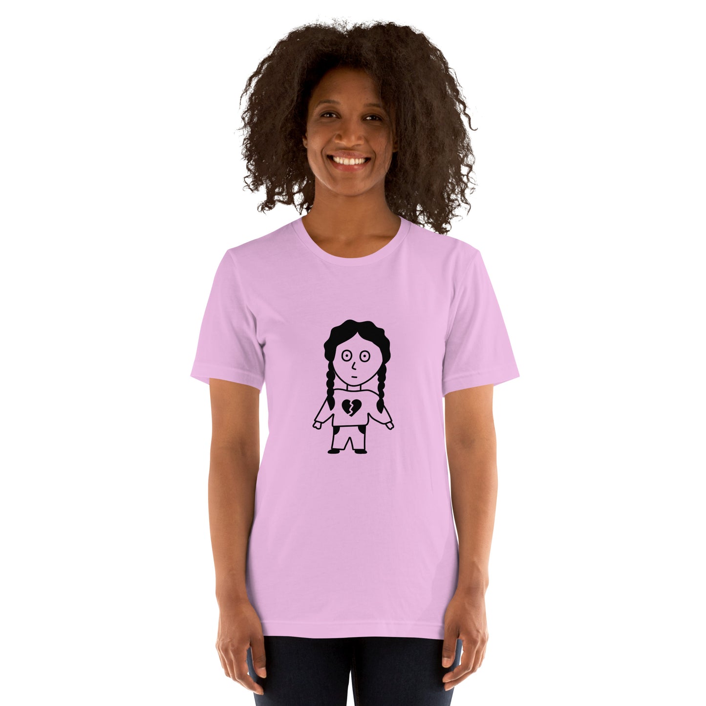 T-shirt - Cartoon characters - Girl with braids