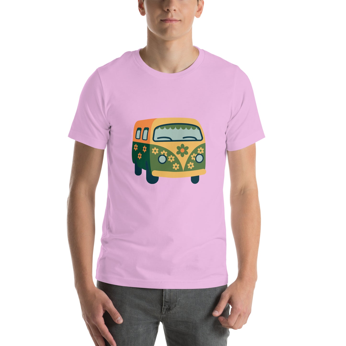 T-shirt - Back to the 60s - Flower van