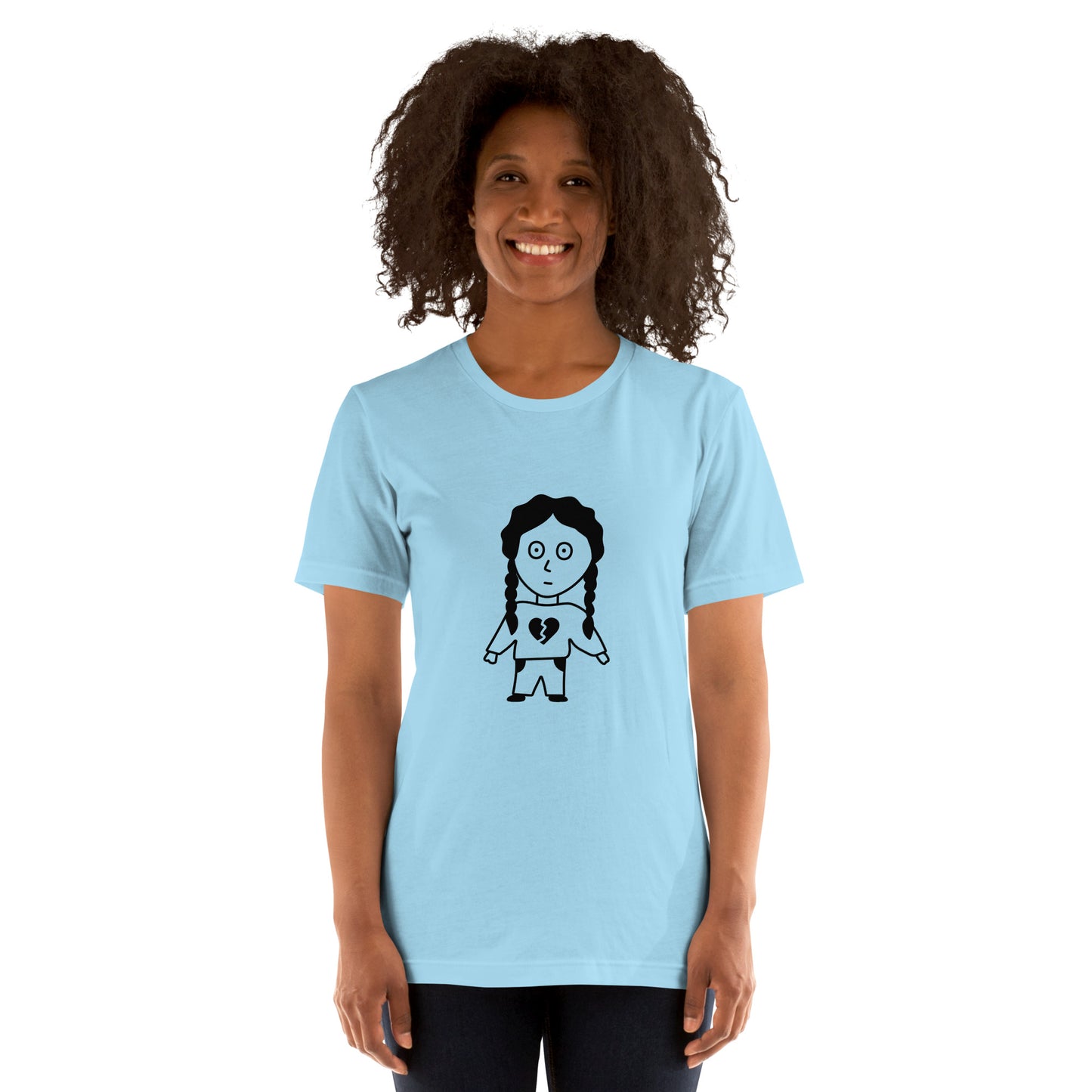 T-shirt - Cartoon characters - Girl with braids