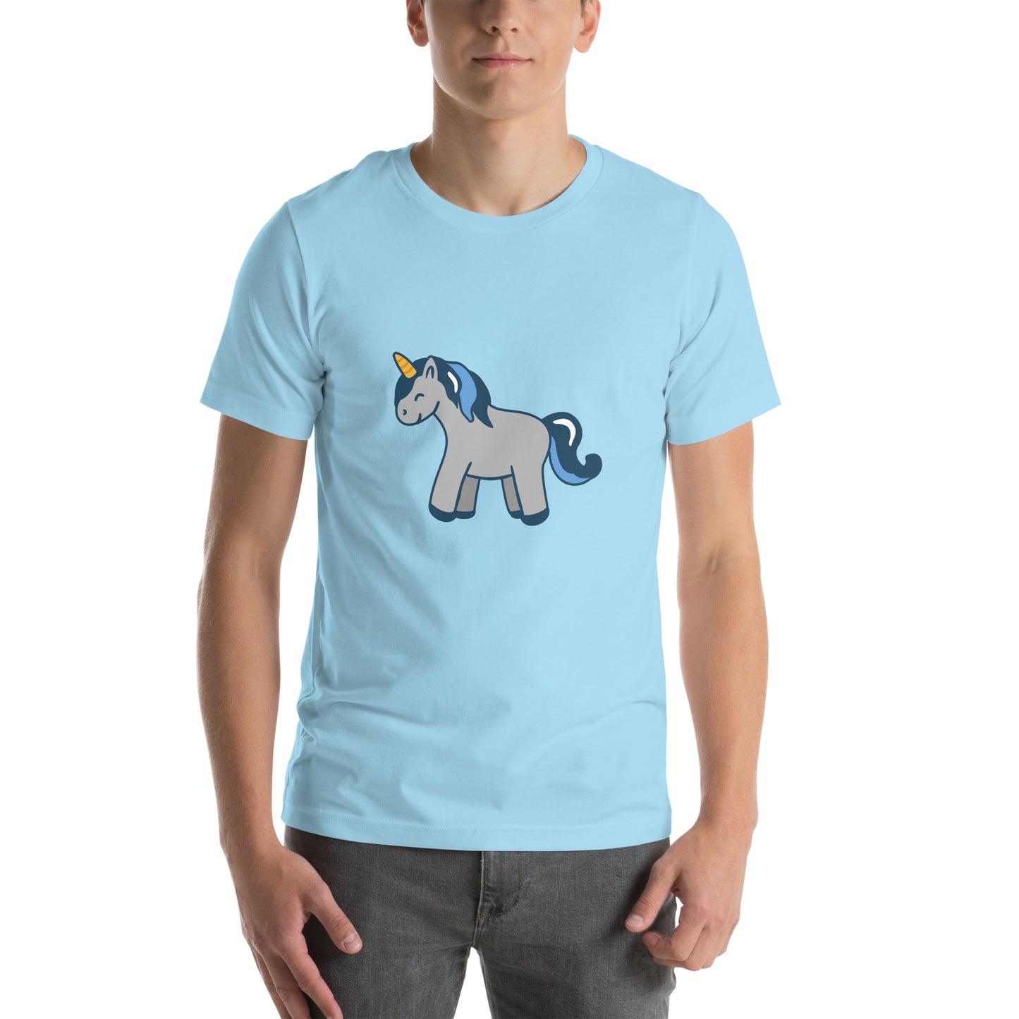 T-shirt - Cute Unicorns - Grey Unicorn