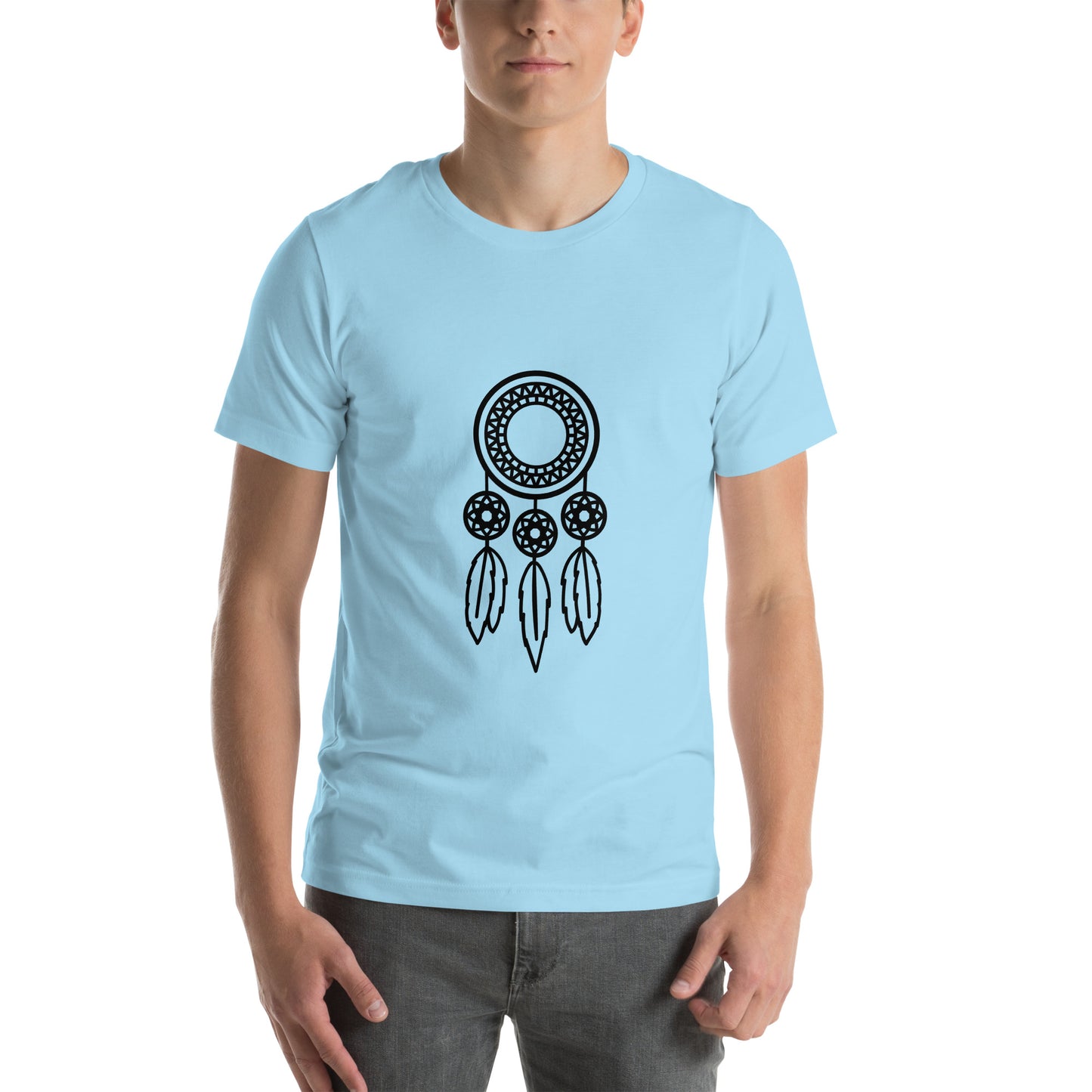 T-shirt - Dream Catchers - Dream catcher with three feathers