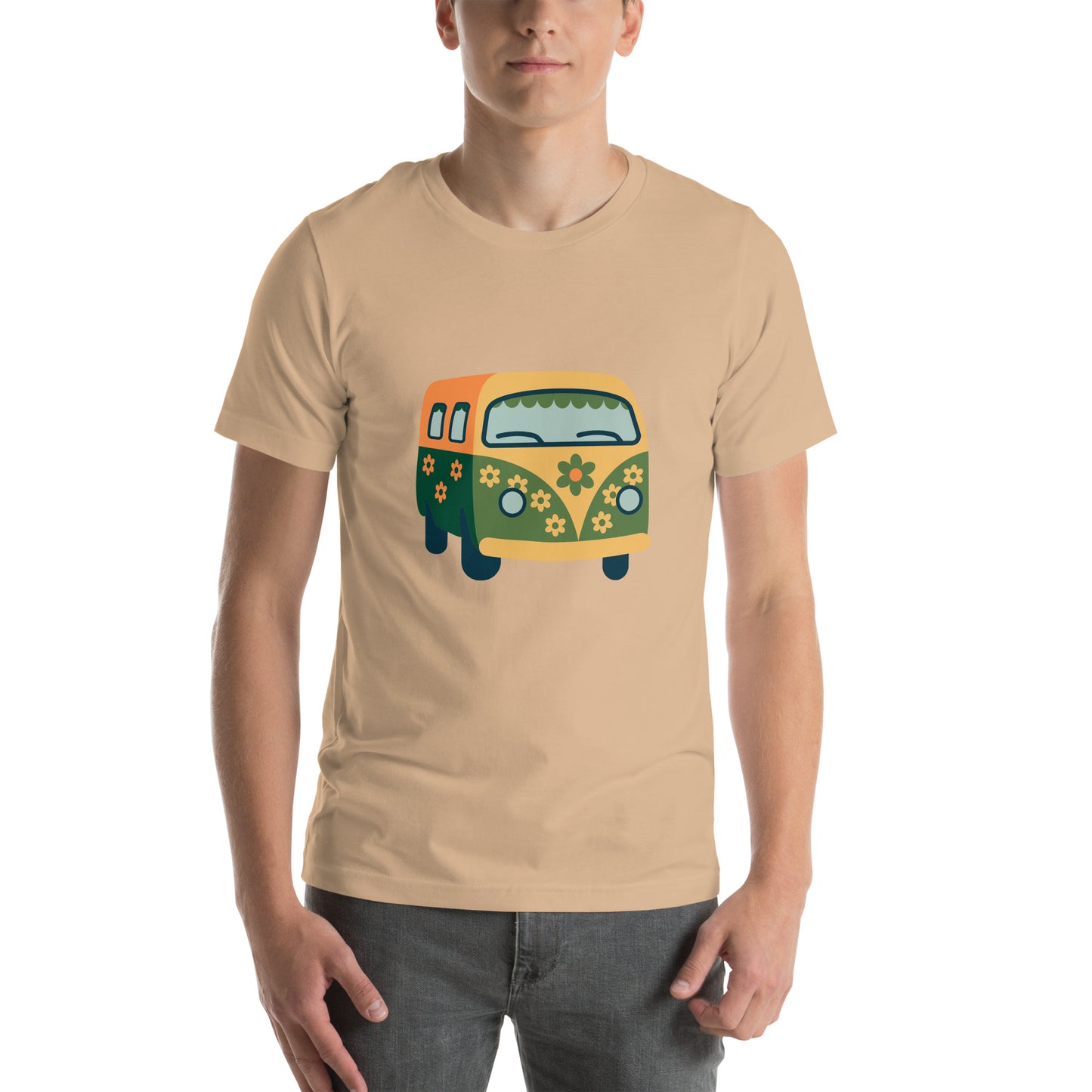 T-shirt - Back to the 60s - Flower van