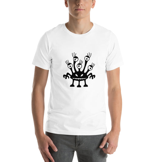 T-shirt - Monsters - 5-eyed pretty monster