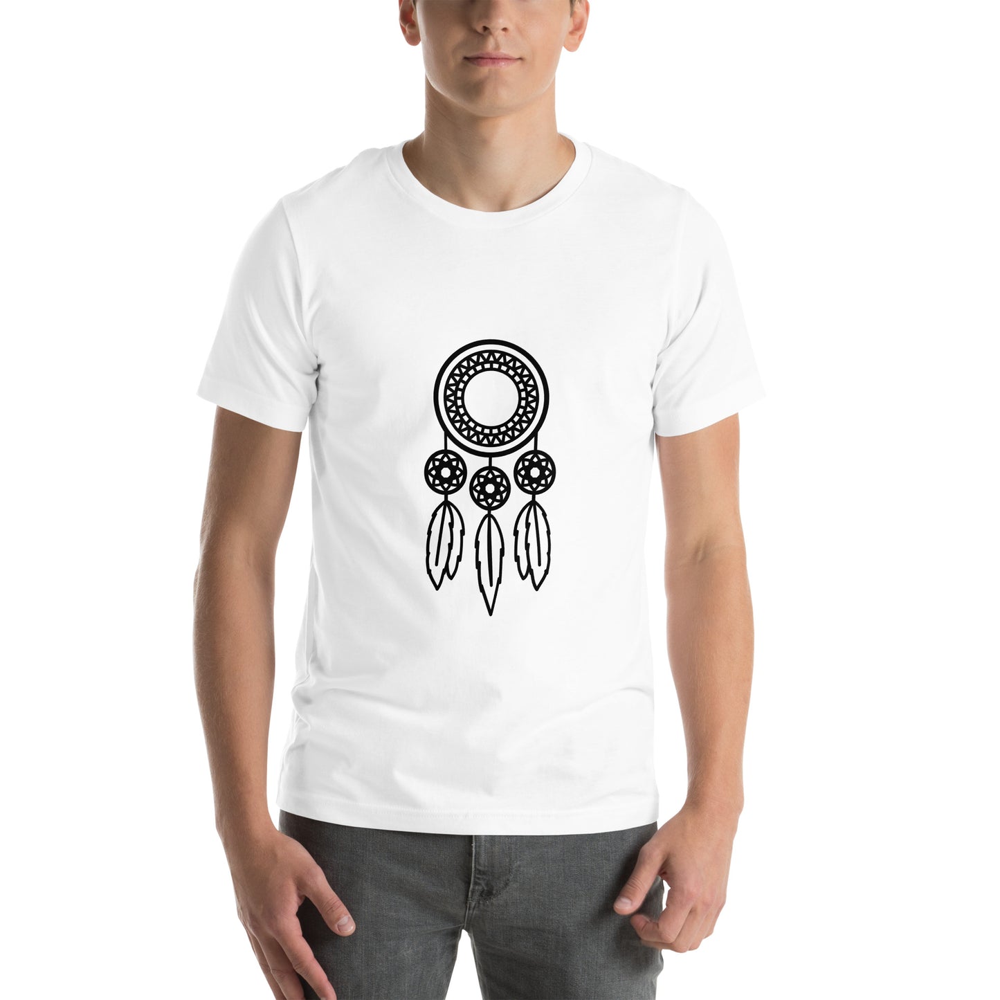 T-shirt - Dream Catchers - Dream catcher with three feathers