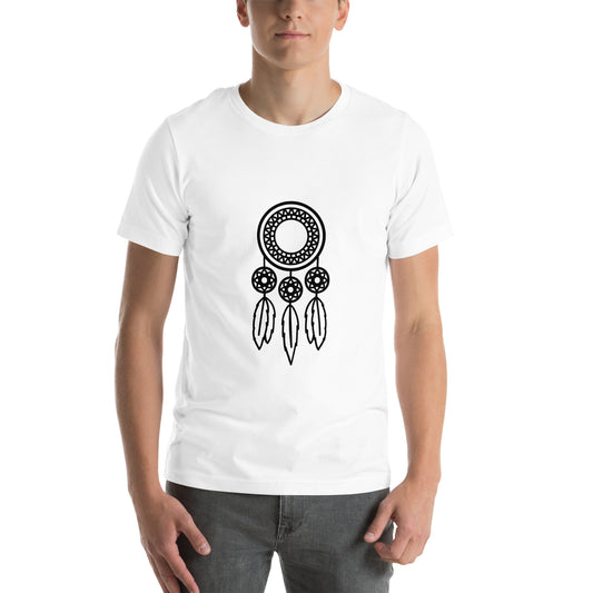 T-shirt - Dream Catchers - Dream catcher with three feathers