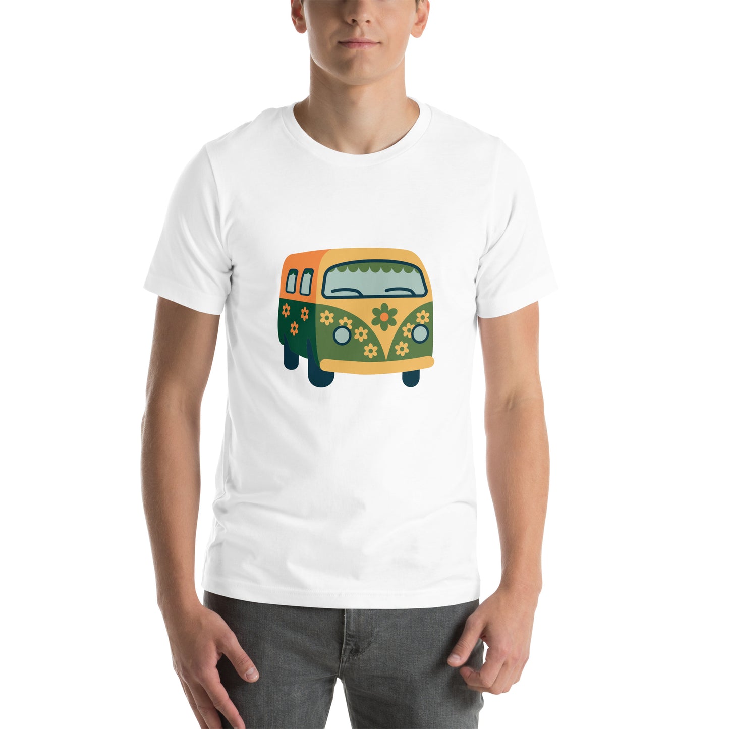 T-shirt - Back to the 60s - Flower van