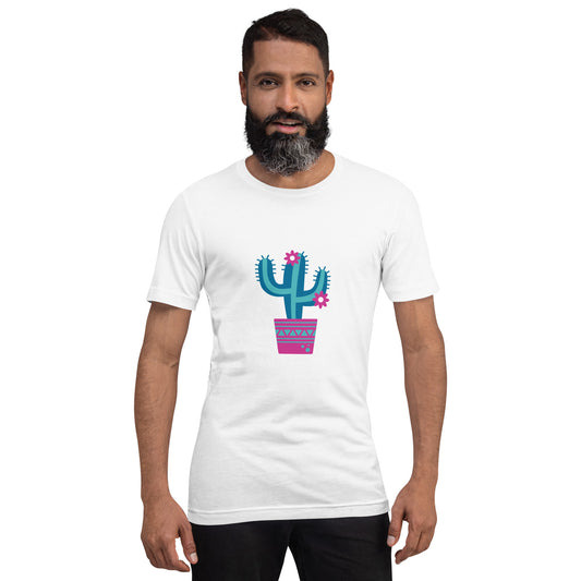 T-shirt - Touch of Mexico - Blue cactus