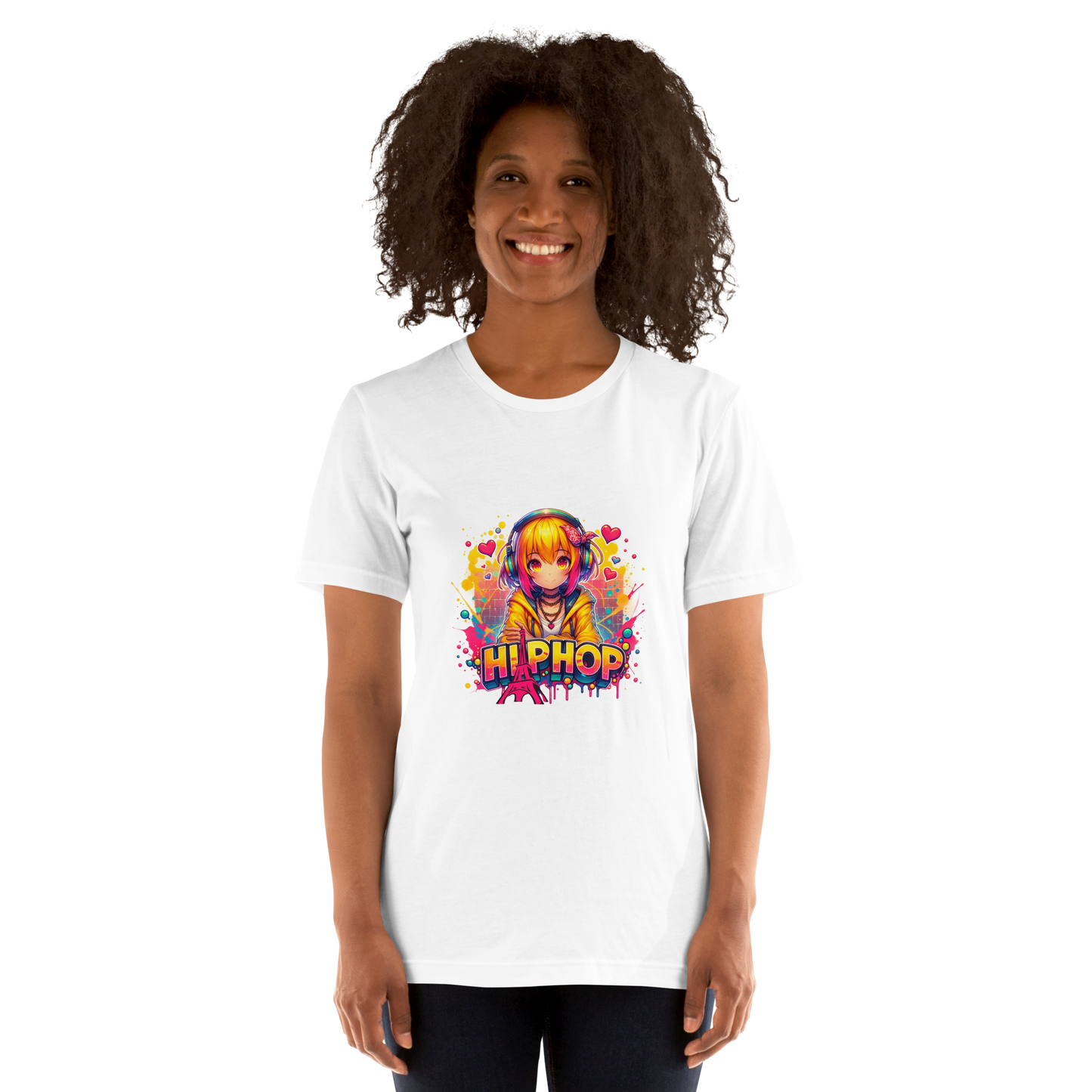 T-shirt - Graffiti Street Art Anime Girls - Hiphop