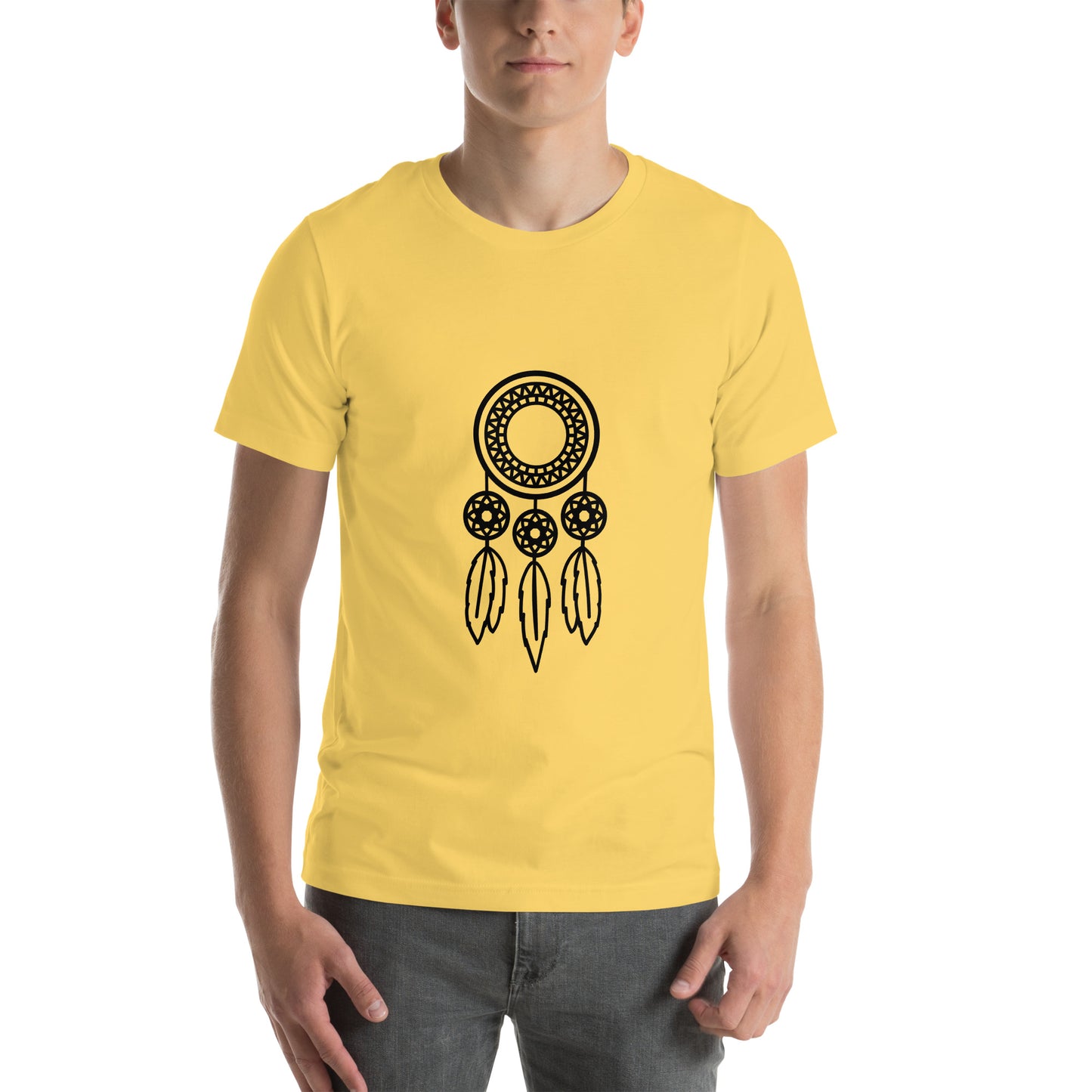 T-shirt - Dream Catchers - Dream catcher with three feathers