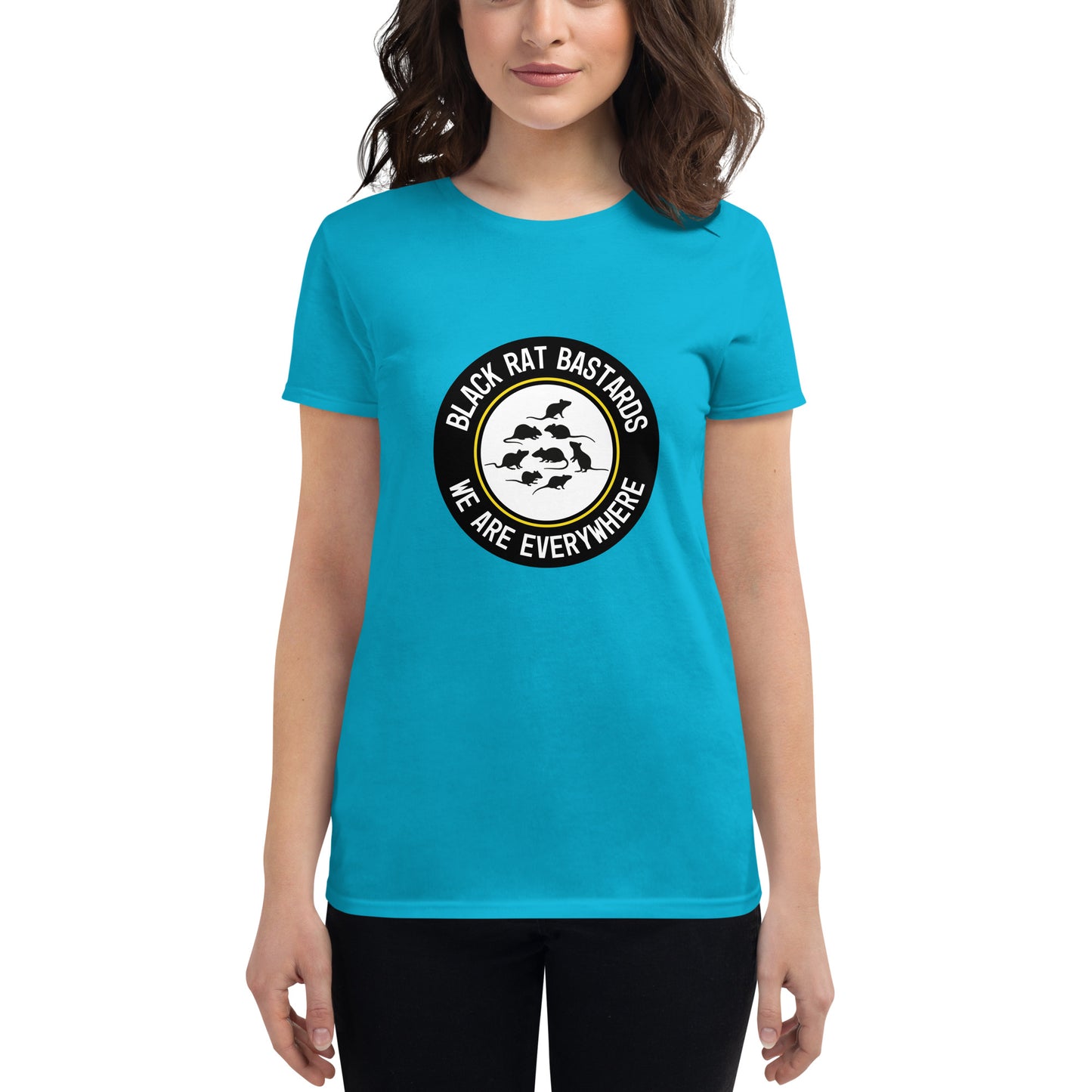 Women's short sleeve t-shirt - Black Rat Bastards - We are everywhare